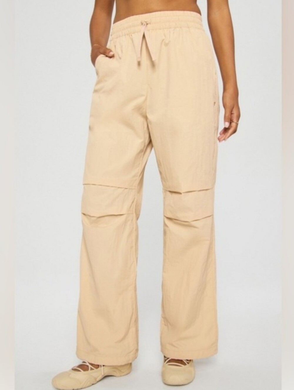 Fabletics Pants Women's Small Woven Crinkle NWT